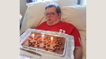 Skype birthday celebrations at Nottingham care home